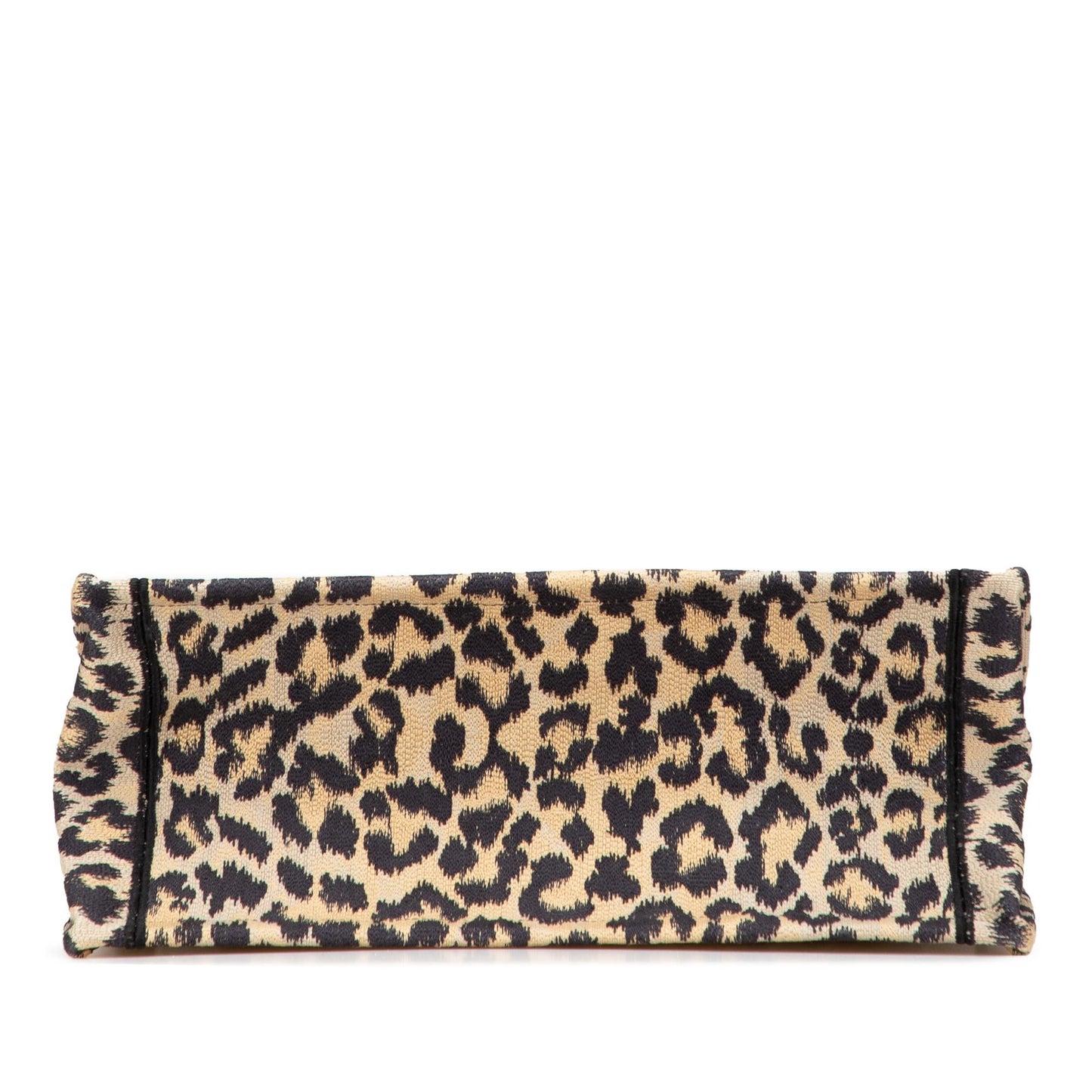 Dior Mizza Medium Embroidered Canvas Leopard Book Tote