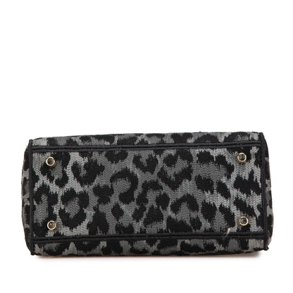 Dior Mizza Medium Embroidered Canvas Leopard Lady D Lite