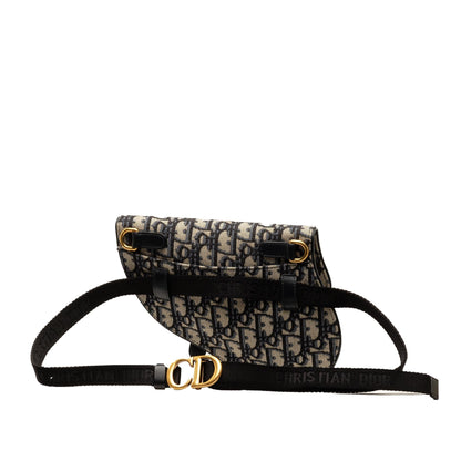 Dior Oblique Canvas Saddle Belt Bag (SHG-eu4SAa)