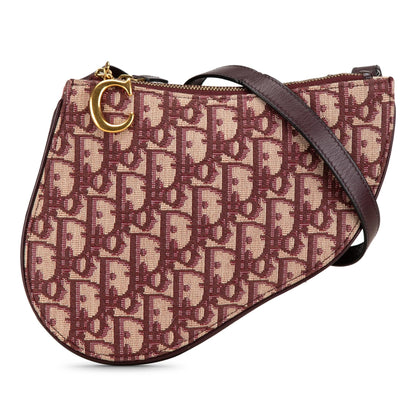 Dior Oblique Canvas Saddle Triple Zip Crossbody