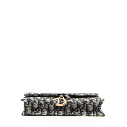 Dior Oblique Medium Saddle Pouch with Chain