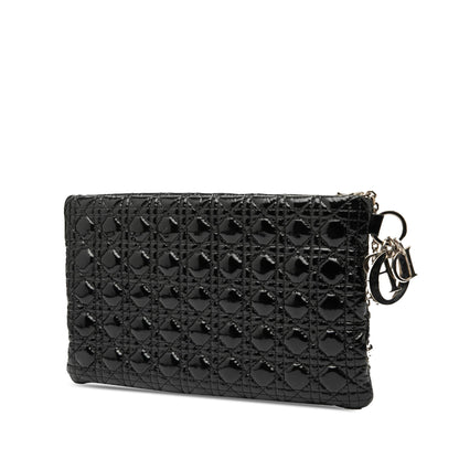 Dior Patent Cannage Panarea Clutch