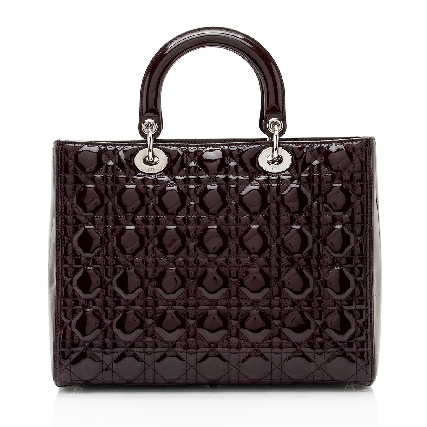 Dior Patent Leather Lady Dior Large Tote (SHF-5trAE8)