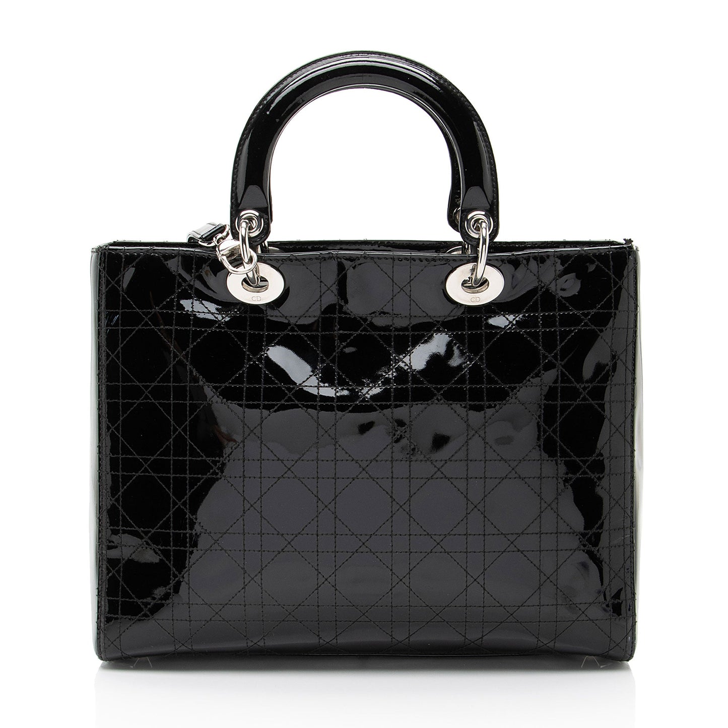 Dior Patent Leather Lady Dior Large Tote