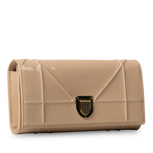 Christian Dior Diorama Patent Clutch