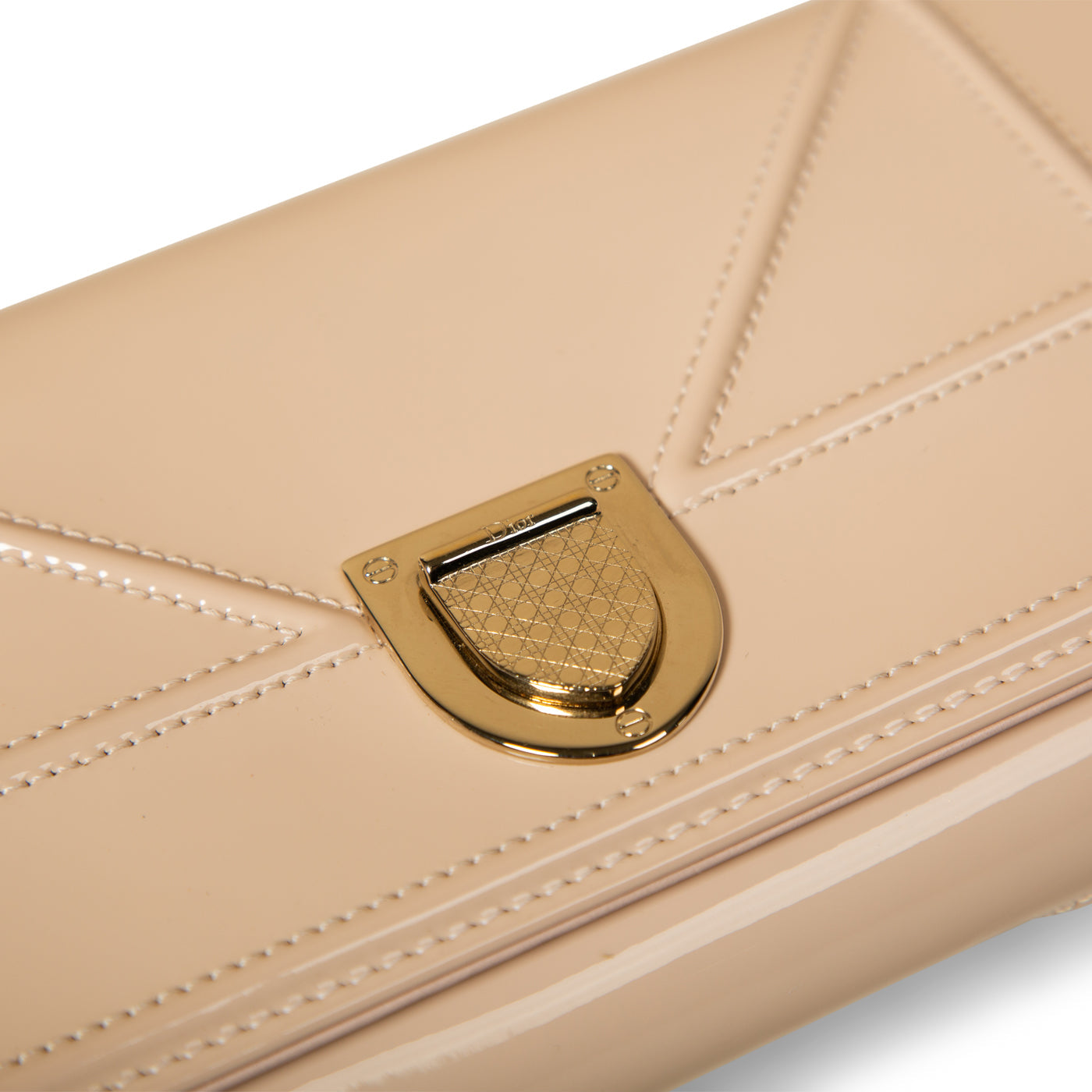Christian Dior Diorama Patent Clutch