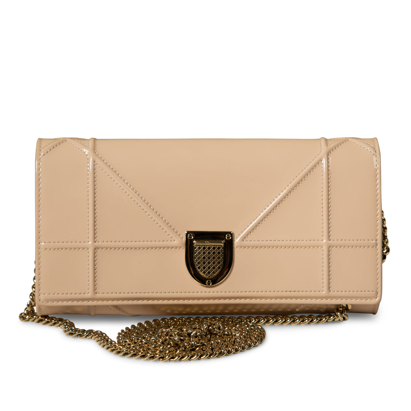 Christian Dior Diorama Patent Clutch