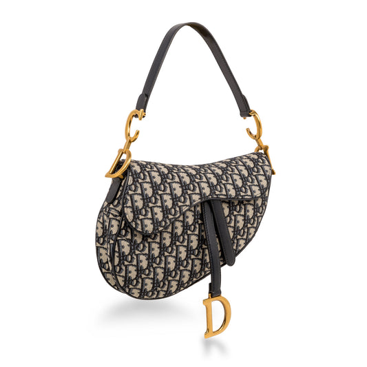 Christian Dior Saddle Bag - Oblique Canvas