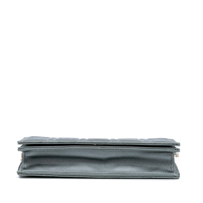 Dior Silk Cannage Lady Dior Wallet On Chain