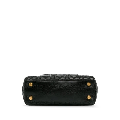 Dior Small Crinkled Patent Cannage Lucky Badges My Lady Dior
