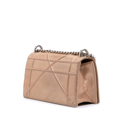 Dior Small Iridescent Lambskin Diorama Flap