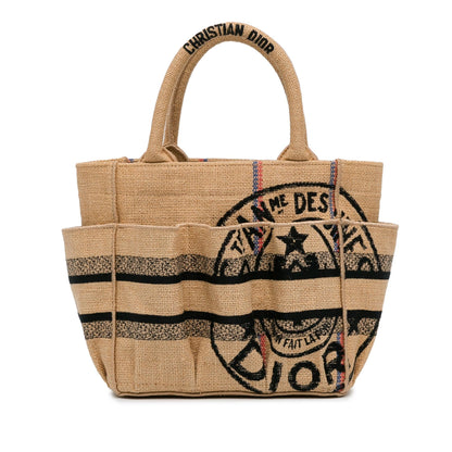 Dior Small Jute Catherine Tote (SHG-VKlbyu)