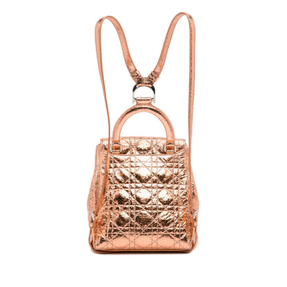 Dior Small Metallic Cannage Stardust Backpack (SHG-Ep0Yhg)
