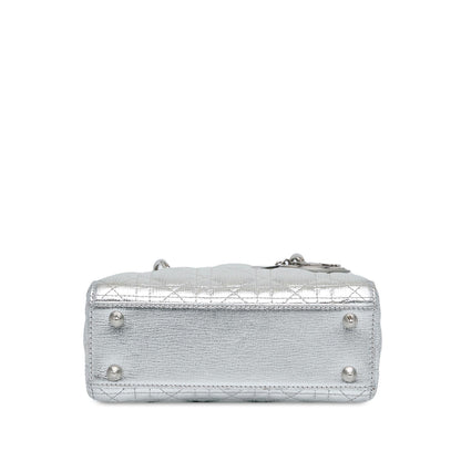 Dior Small Metallic Grained Calfskin Cannage Lucky Badges My Lady Dior (SHG-JrV0kw)