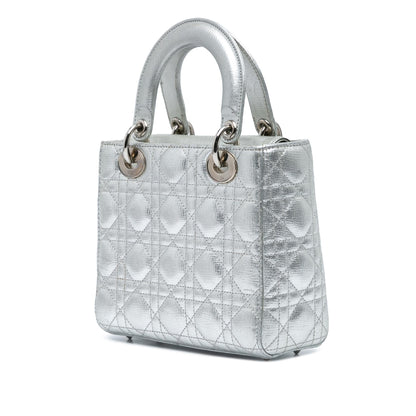Dior Small Metallic Grained Calfskin Cannage My ABCDior Lady Dior