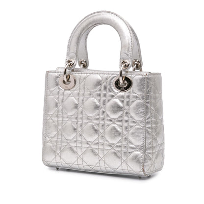 Dior Small Metallic Grained Calfskin Cannage My ABCDior Lady Dior