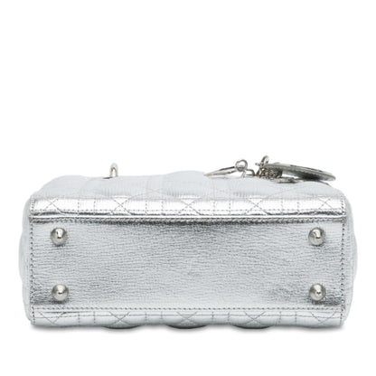 Dior Small Metallic Grained Calfskin Cannage My ABCDior Lady Dior