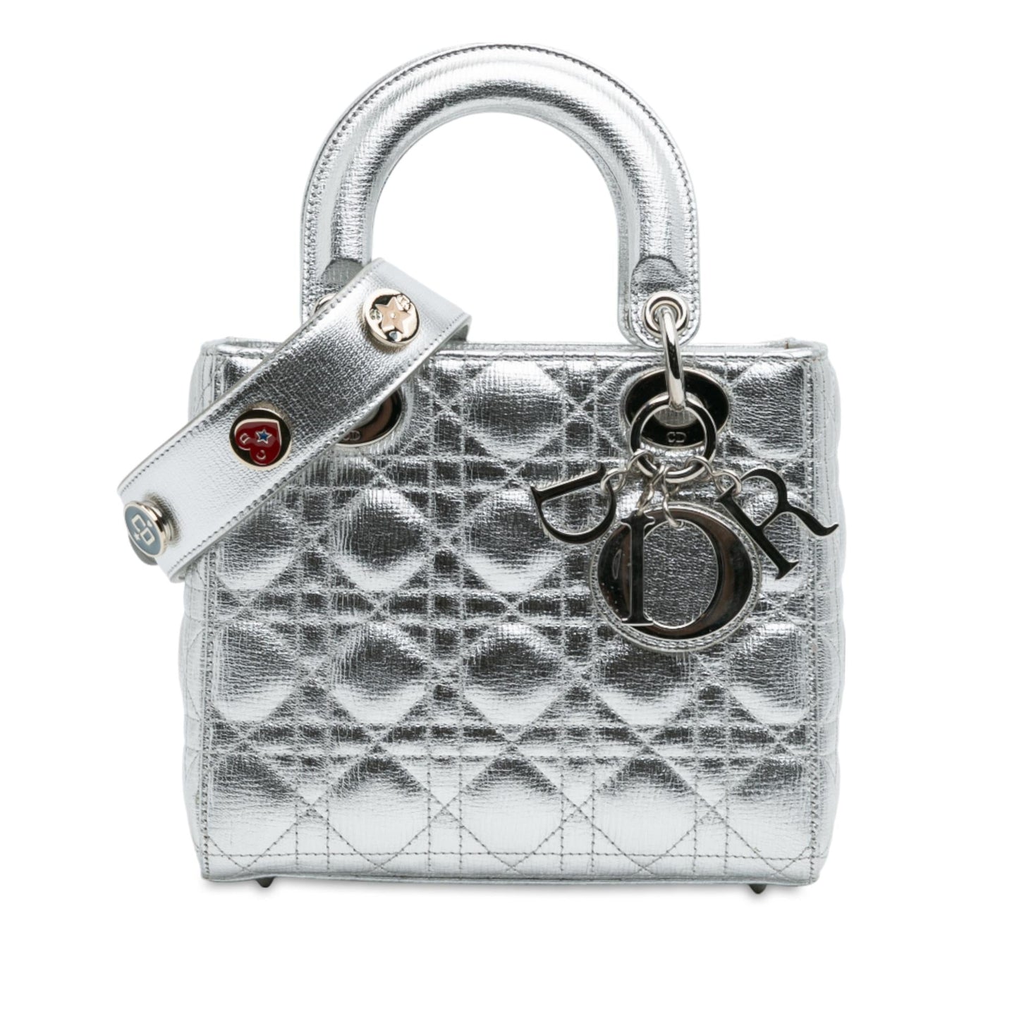 Dior Small Metallic Grained Calfskin Cannage My ABCDior Lady Dior