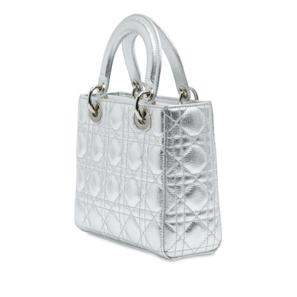 Dior Small Metallic Grained Calfskin Cannage My ABCDior Lady Dior