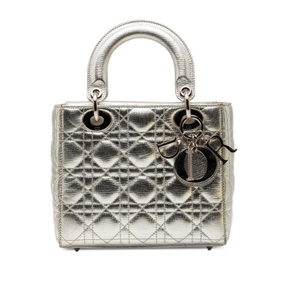Dior Small Metallic Grained Calfskin Cannage My ABCDior Lady Dior