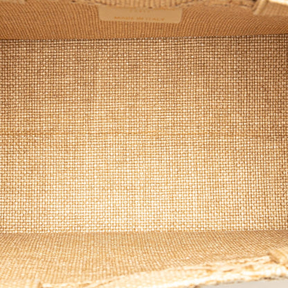 Dior Small Raffia Cannage Book Tote