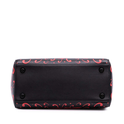 Dior Small Smooth Calfskin Painted Heart Clover Lady Dior