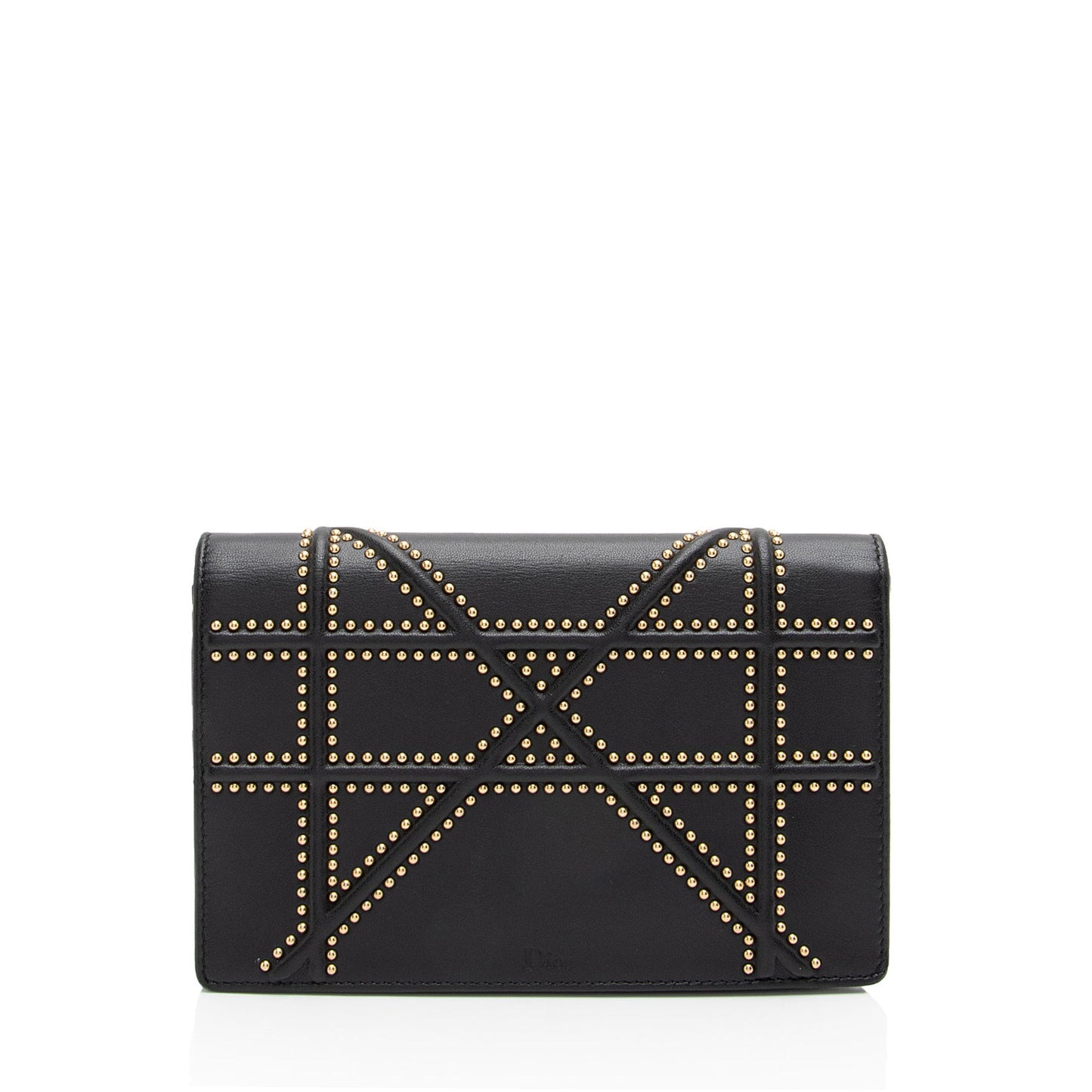 Dior Calfskin Studded Diorama Wallet on Chain Bag