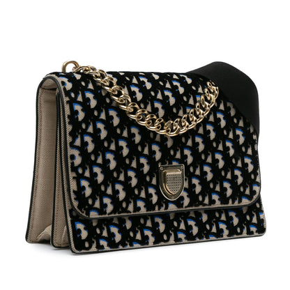 Dior Velvet Oblique Diorama Bag (SHG-ngpHH8)