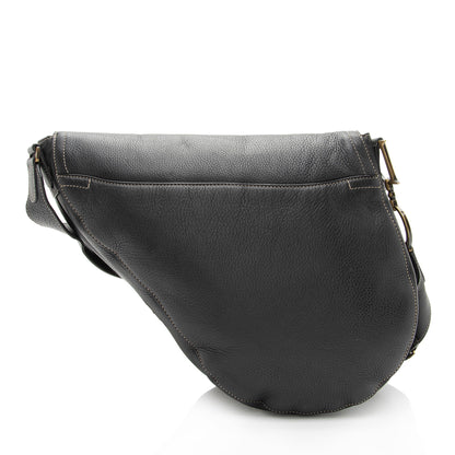 Dior Vintage Leather Baudrier Saddle Bag (SHF-uAI7sS)