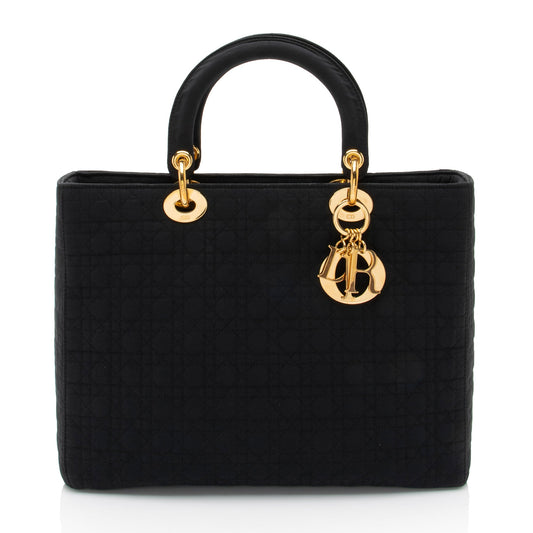 Dior Vintage Nylon Lady Dior Large Tote
