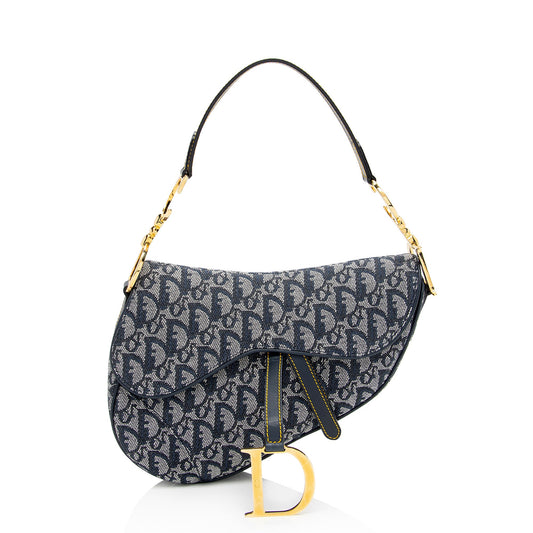 Dior Vintage Oblique Saddle Bag