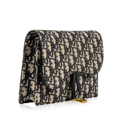 Christian Dior Oblique Saddle Clutch