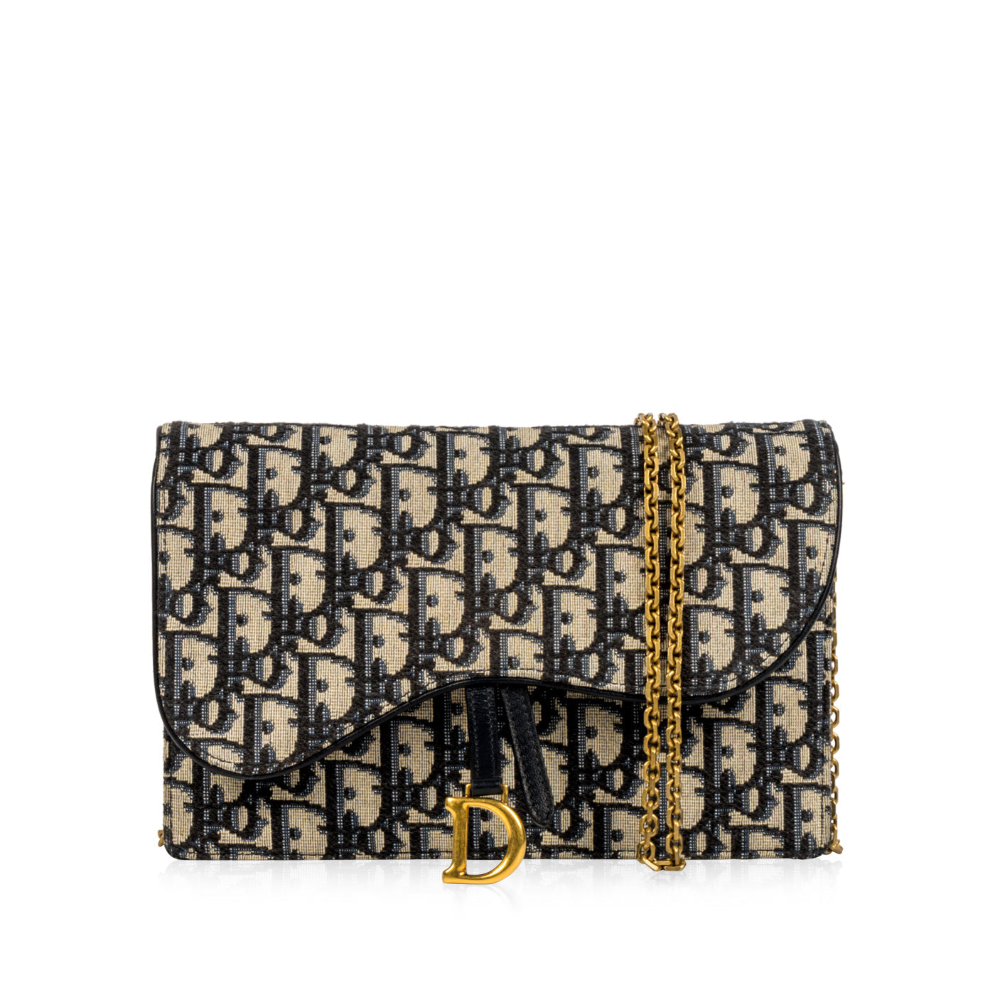 Christian Dior Oblique Saddle Clutch