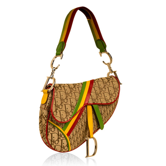 Christian Dior Rasta Saddle Bag - Vintage