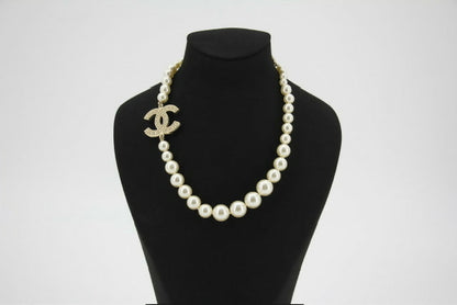Chanel F21V Imitation Pearl 100th Anniversary Necklace