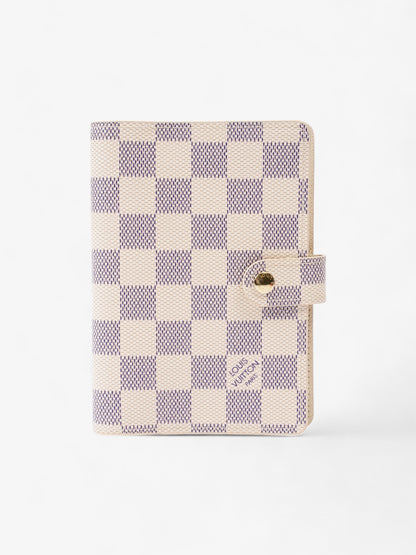 Louis Vuitton Small Ring Agenda Cover Damier Azur Coated Canvas
