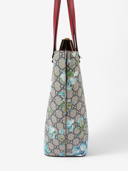 Gucci Linea A Zip Tote GG Supreme / GG Bloom / Red Coated Canvas Medium