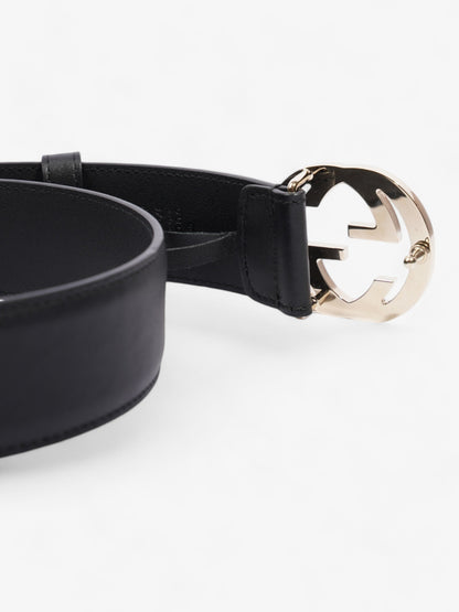 Gucci Interlocking G Belt Black / Gold Leather 70cm / 28"