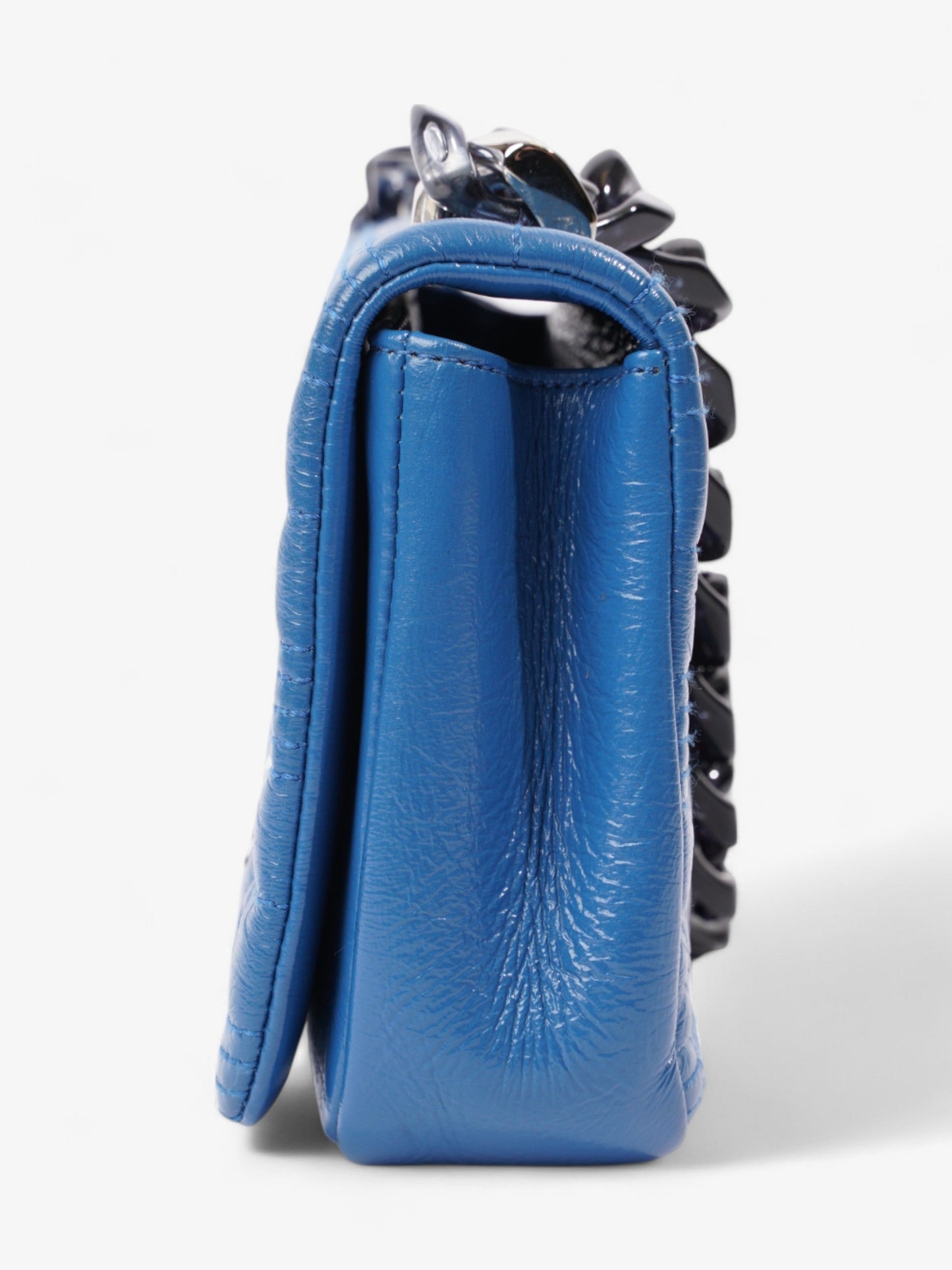 Burberry Lola Blue Lambskin Leather Small