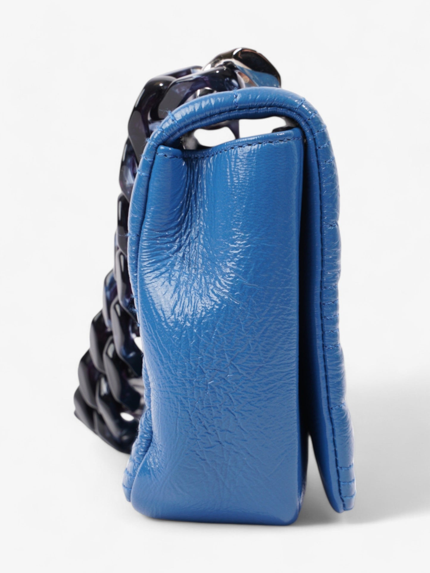 Burberry Lola Blue Lambskin Leather Small