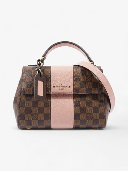 Louis Vuitton Bond Street Handbag Damier Ebene / Rose Ballerine Coated Canvas BB