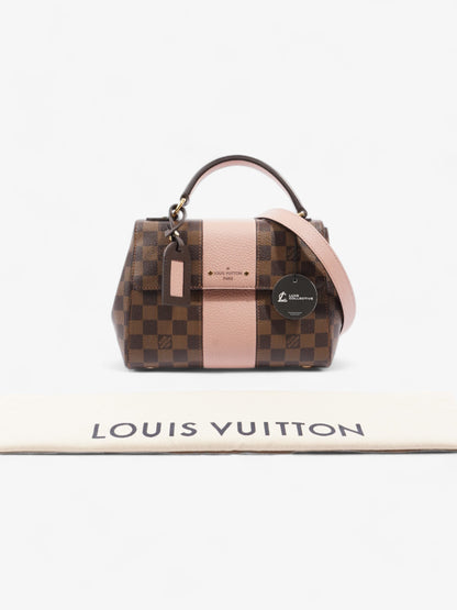 Louis Vuitton Bond Street Handbag Damier Ebene / Rose Ballerine Coated Canvas BB