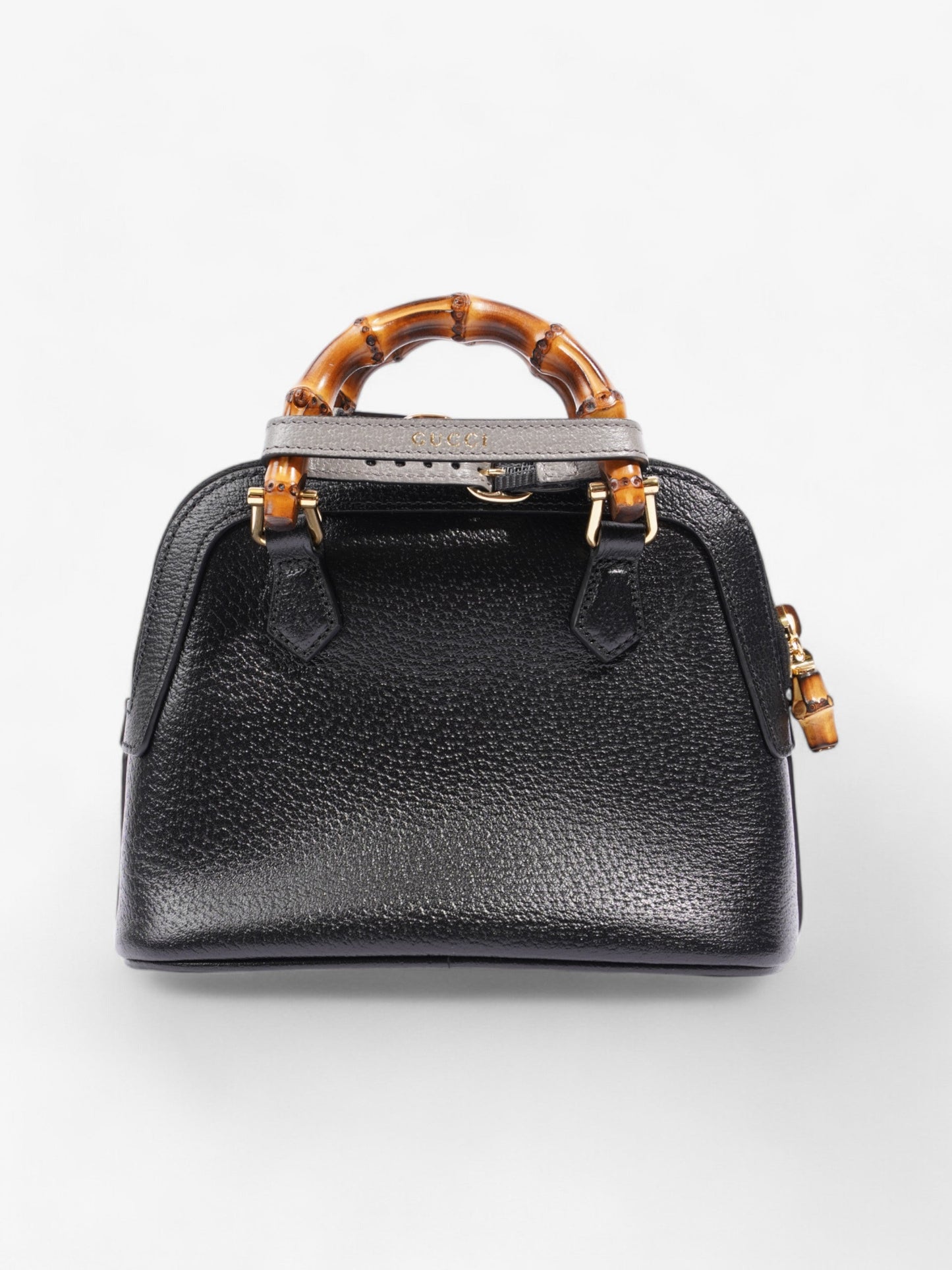 Gucci Diana Bamboo Black / Brown Leather Mini