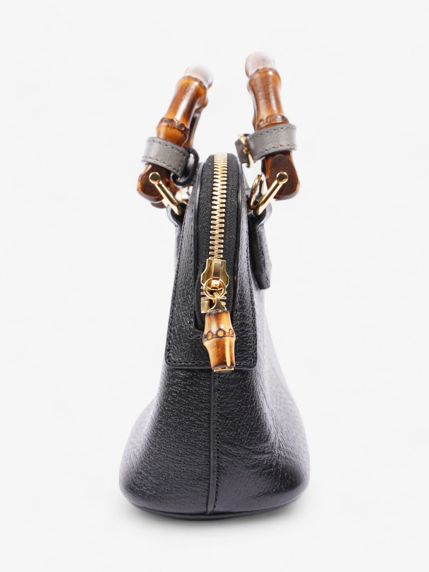 Gucci Diana Bamboo Black / Brown Leather Mini