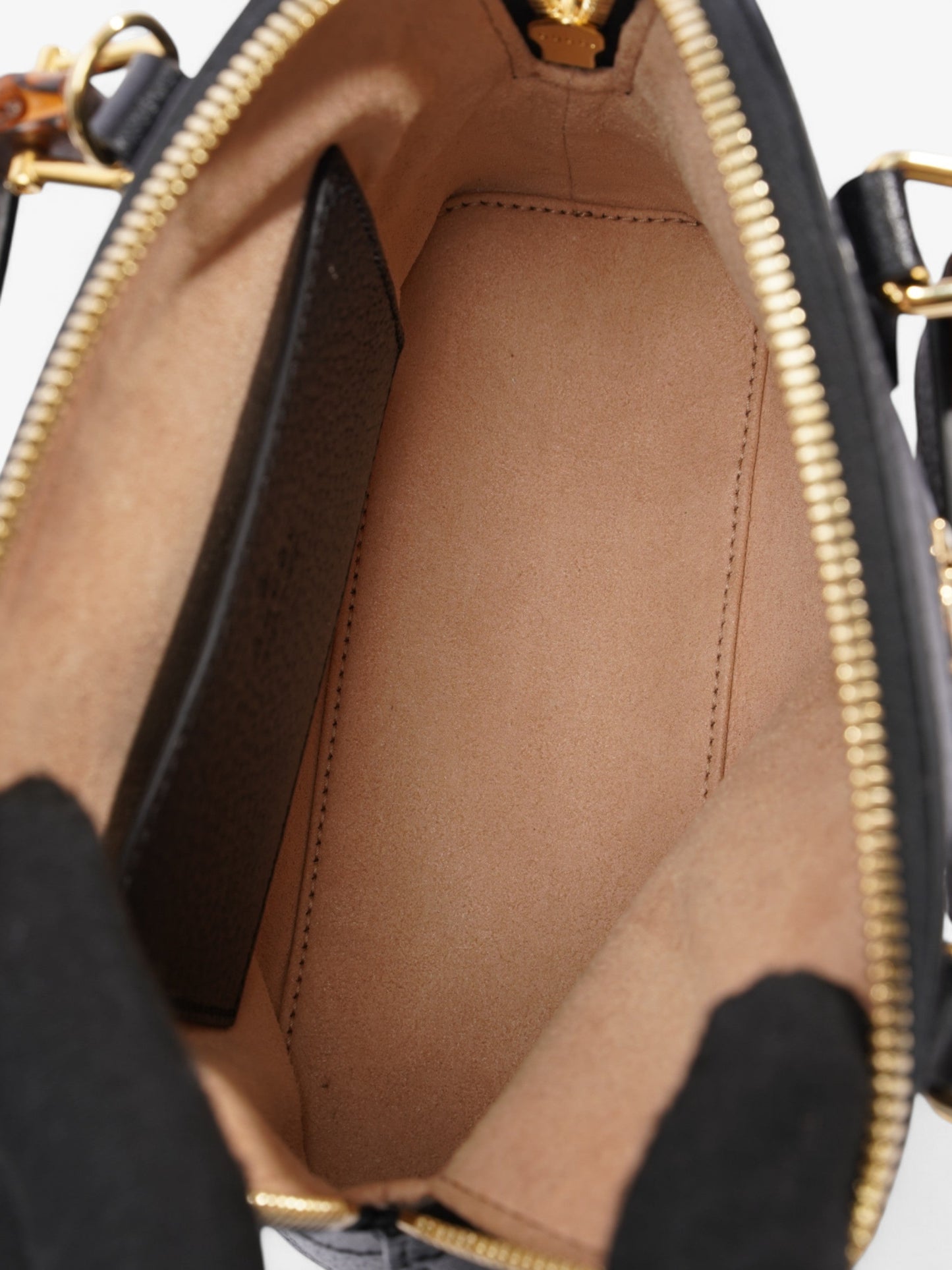 Gucci Diana Bamboo Black / Brown Leather Mini