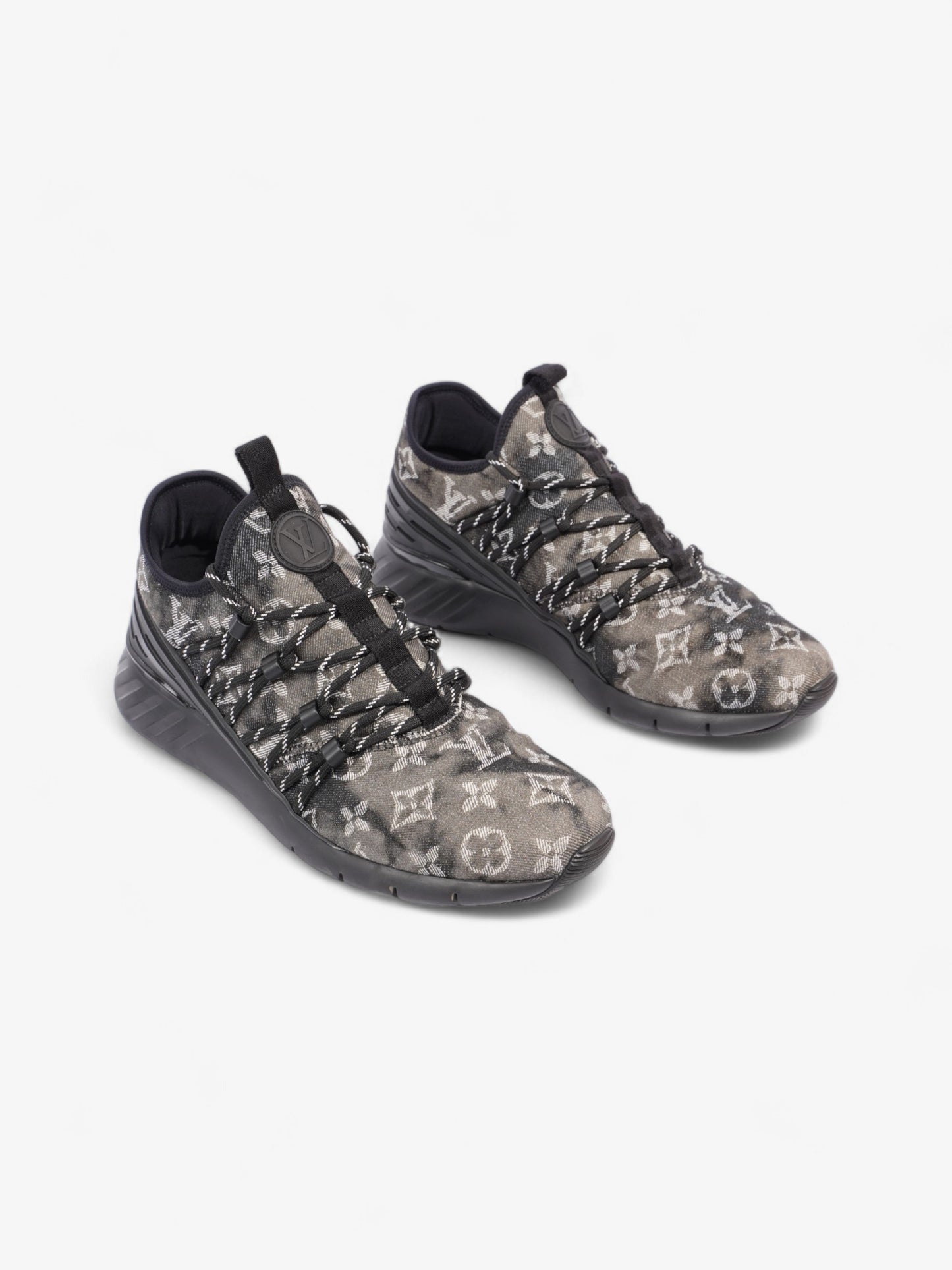 Louis Vuitton Fast Lane Sneaker Black / White Denim EU 41 UK 7
