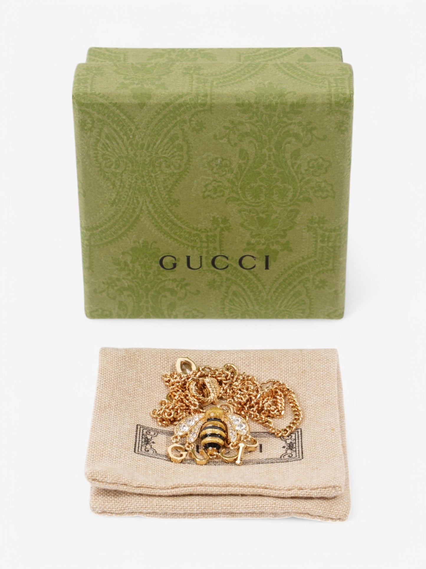 Gucci Bee Pendant Necklace Gold / Yellow / Black Base Metal