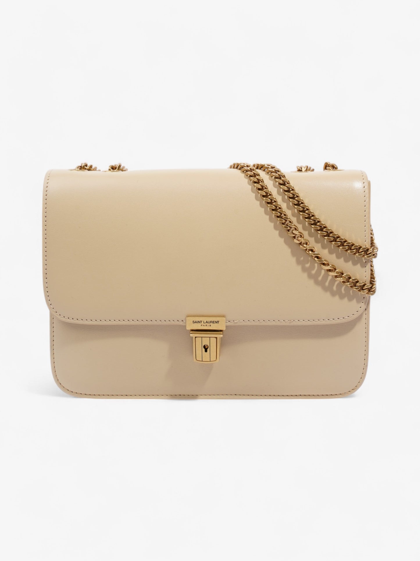 Saint Laurent Tuc Beige Leather