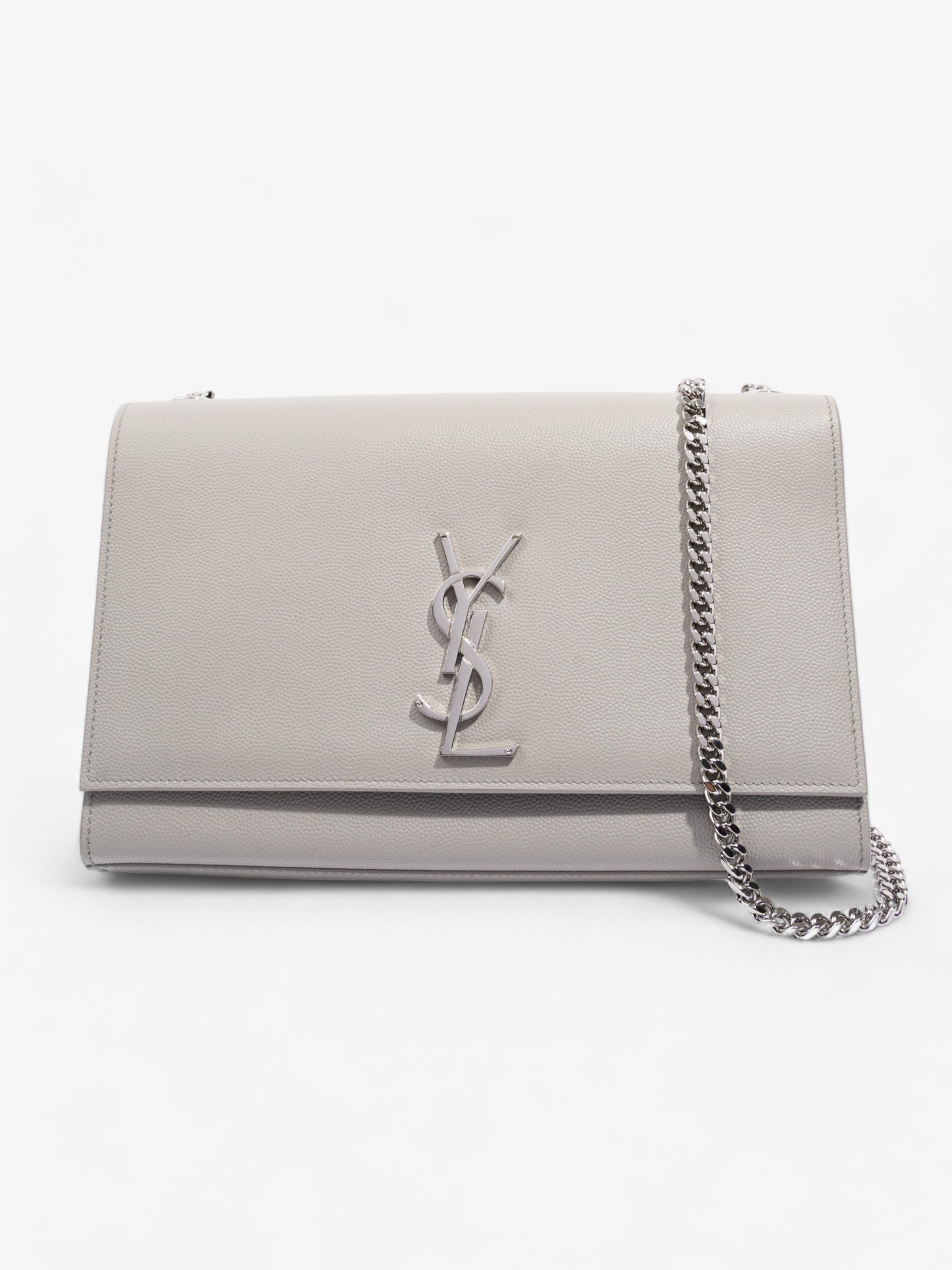 Saint Laurent Classic Monogram Kate Medium Grey Leather