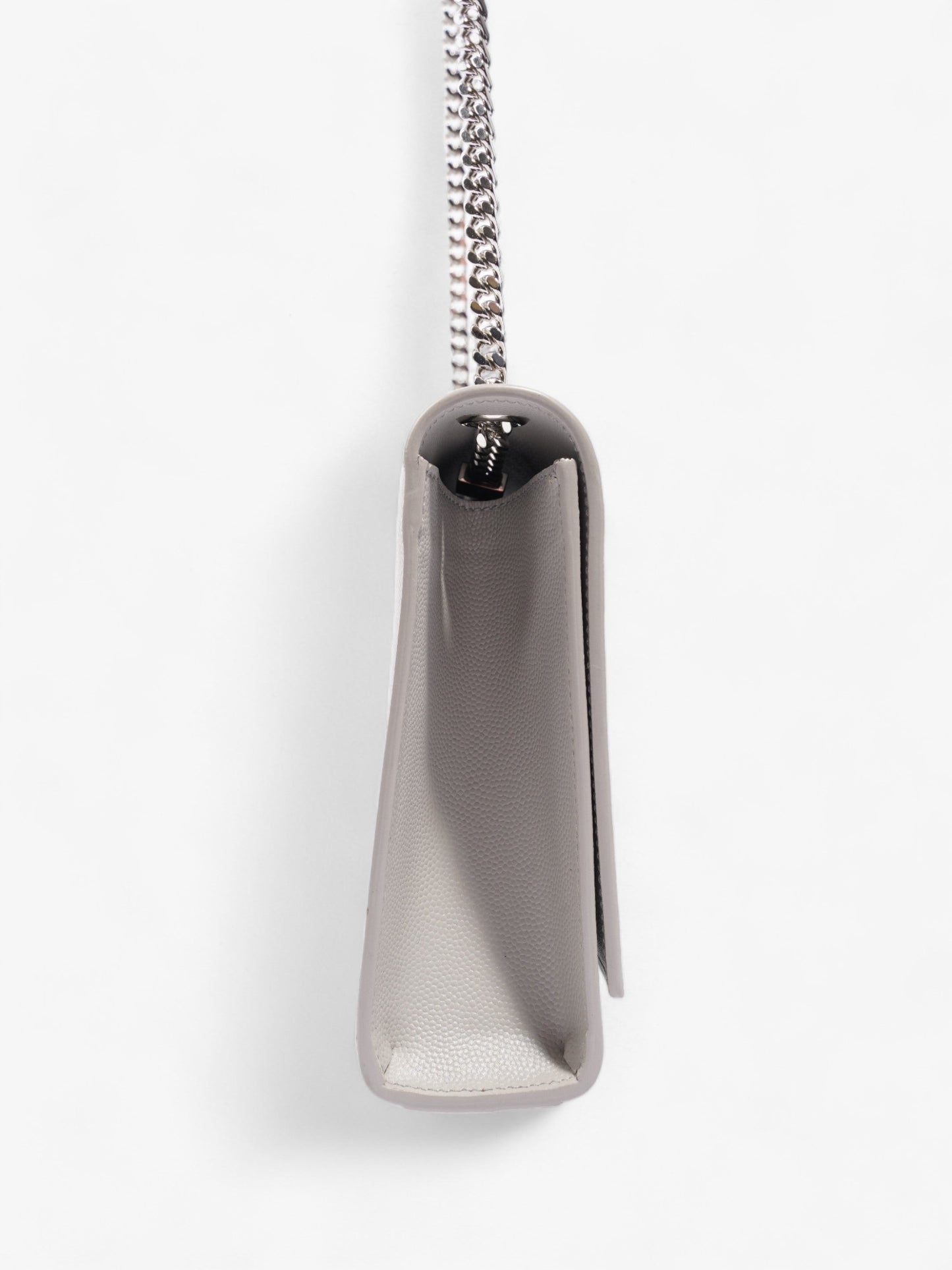 Saint Laurent Classic Monogram Kate Medium Grey Leather